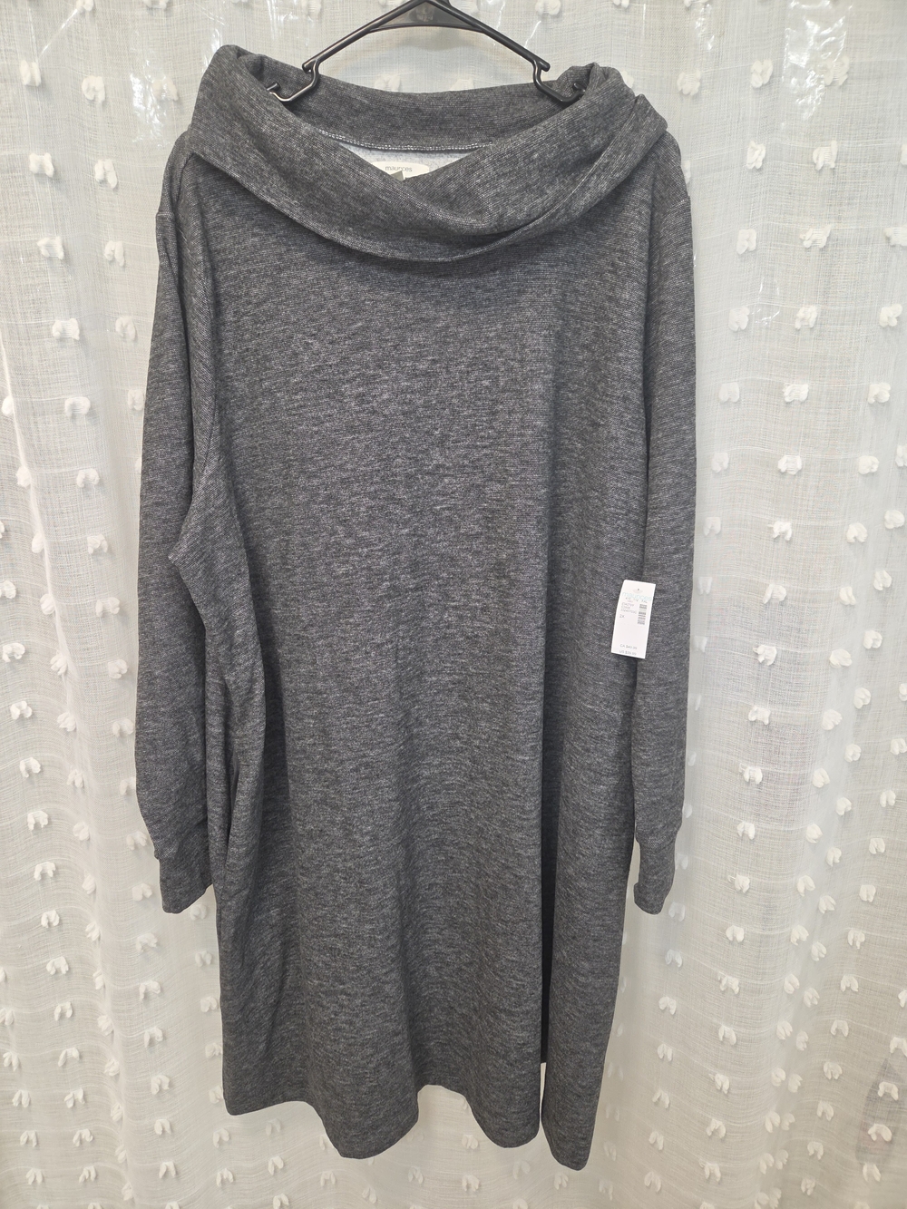 Maurices Charcoal Cowl Neck Sweater Dress NWT